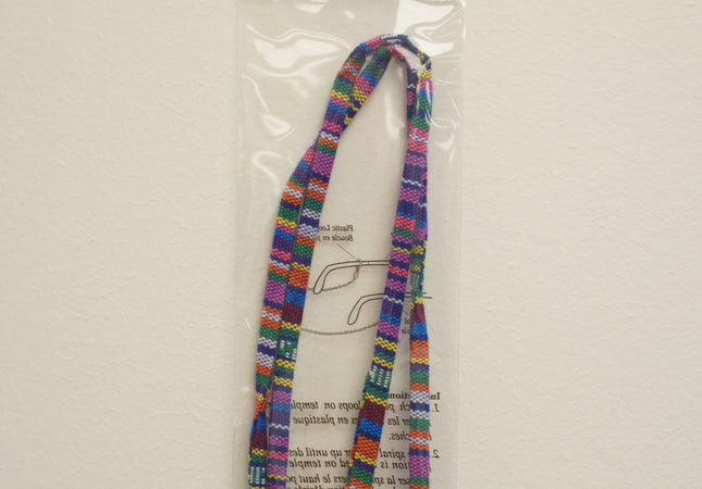 CORDON TISSU MOTIF MULTICOLORE