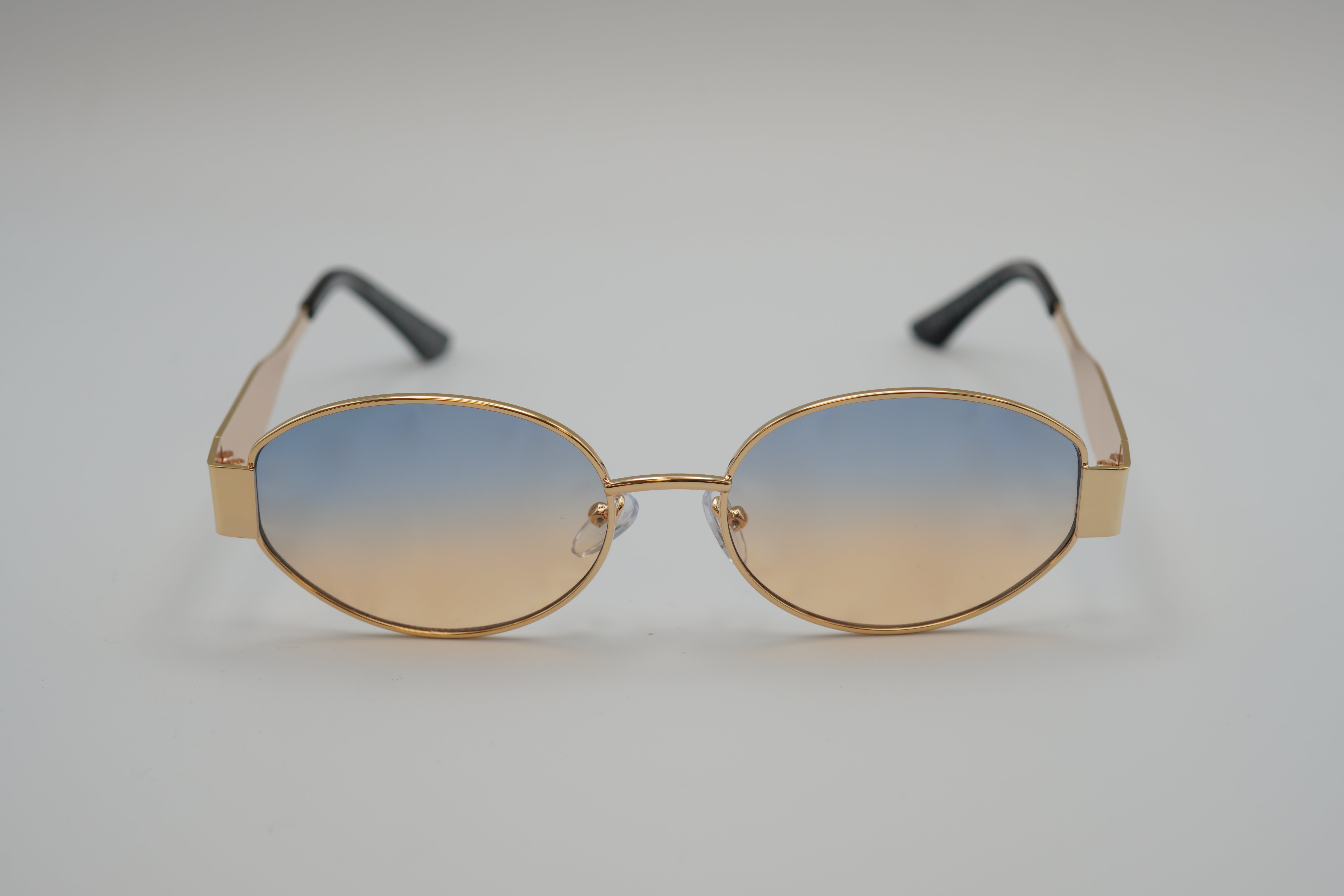 CV5107 DORE VERRE BLEU/JAUNE