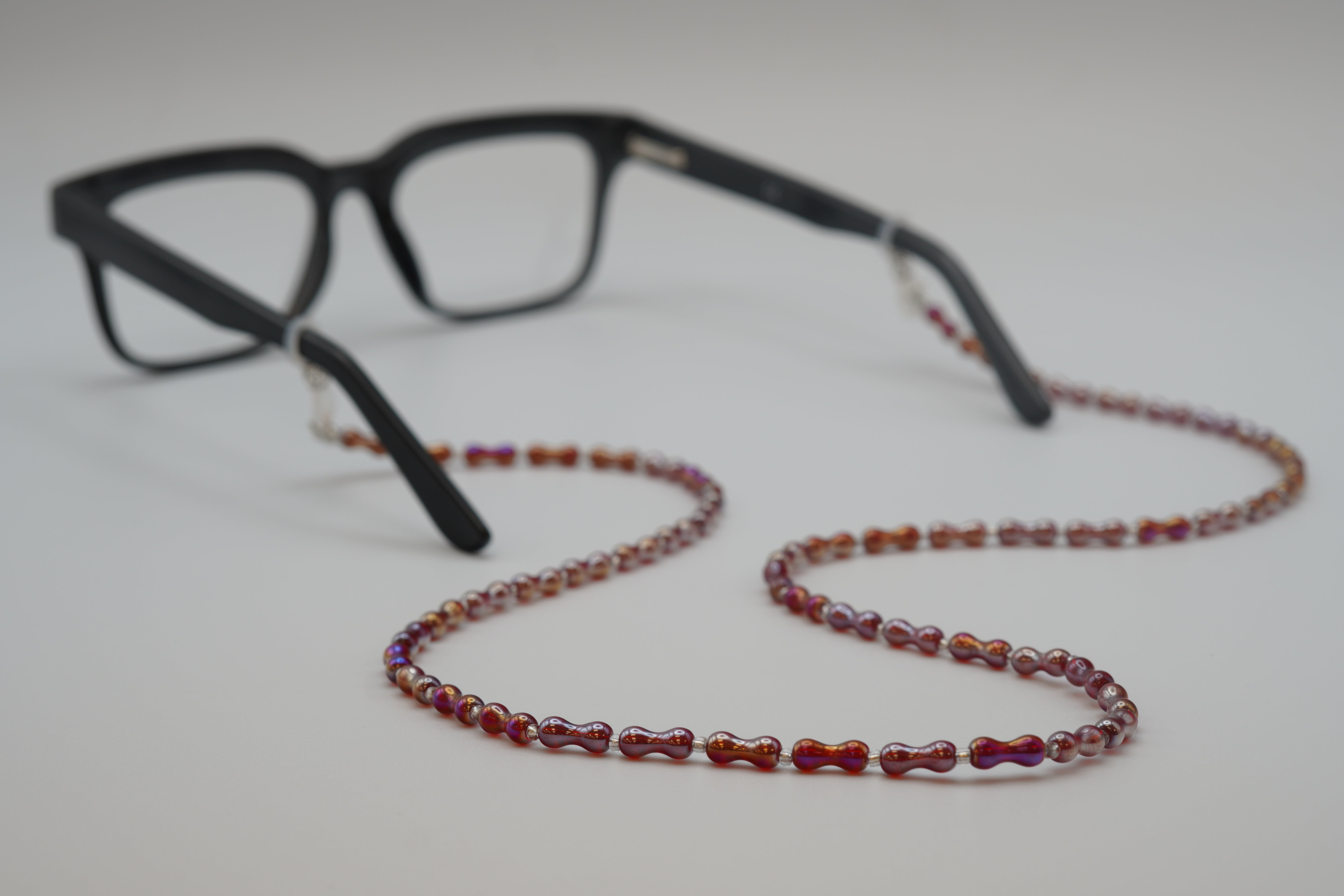 CORDON PERLES BULLES ROUGES