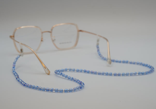 CORDON PERLES BULLES BLEUES